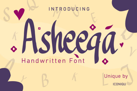 Asheeqa: A Script Amp Font for Elegant Web Design