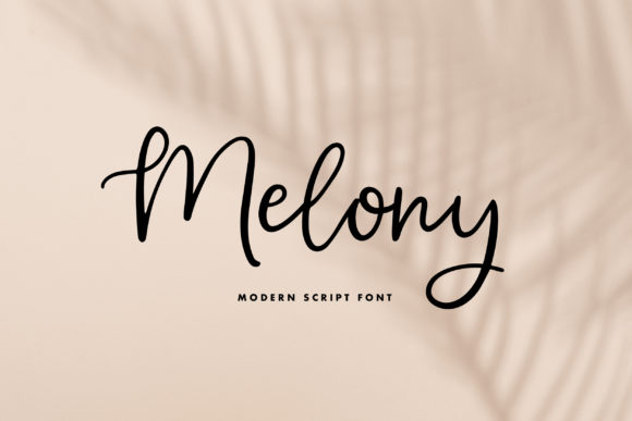 Elegant Script Font Melony for Web Design