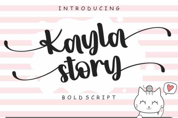 Elevate Your Craft with Kayla Story: A Charming Script Font