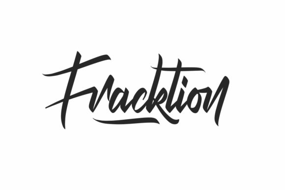 Fracktion: A Handwritten Font for Modern Branding