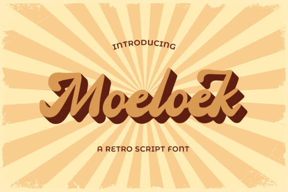 Moeloek: A Retro Cursive Font for Stylish Branding
