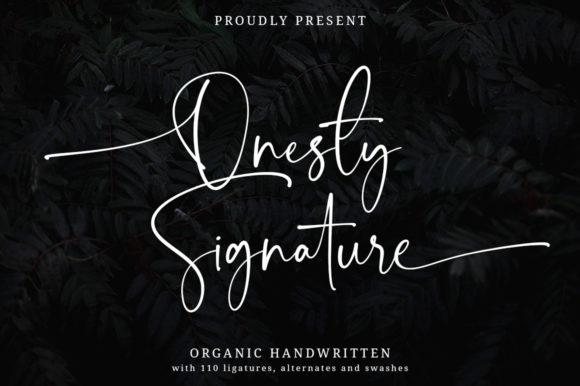 Onesty Signature: A Font for Elegant Editorial Design