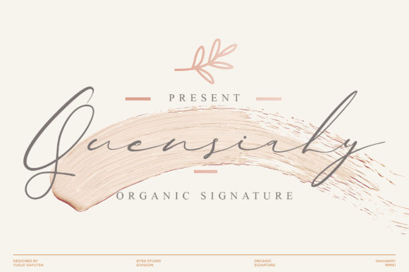 Quensialy: A Handwritten Font for Elegant Editorial Design