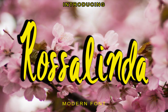 Rossalinda: A Stylish Script Font for Crafters and Makers
