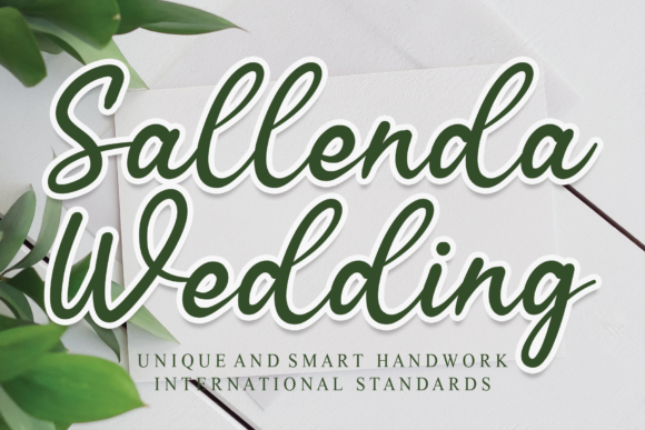 Sallenda Wedding: A Delicate and Lively Script Font for Web Design