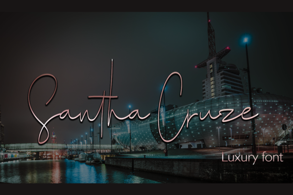 Santha Cruze: A Delicate and Elegant Handwritten Typeface