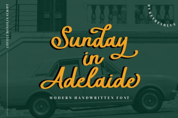 Sunday in Adelaide: A Charming Handwritten Font for Web Design