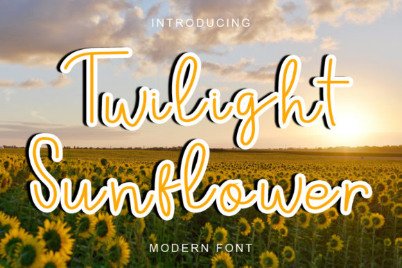 Twilight Sunflower: A Refined Script Font for Editorial Design
