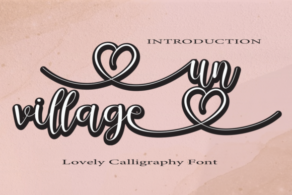 Un Village: A Handwritten Font for Editorial Elegance