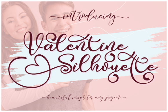 Valentine Silhouette: A Stylish Handwritten Font for Web Design