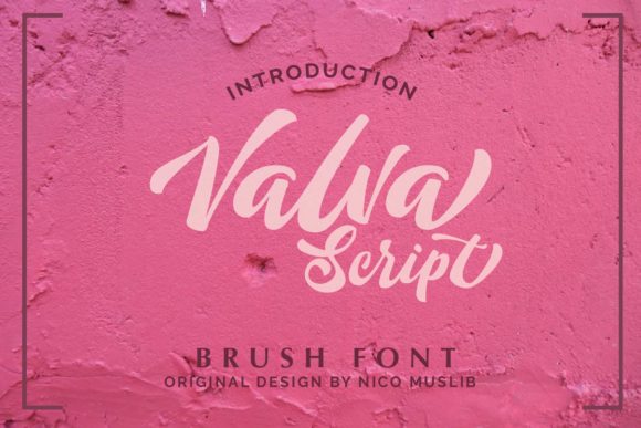 Valva: A Charming Script Font for Editorial Design