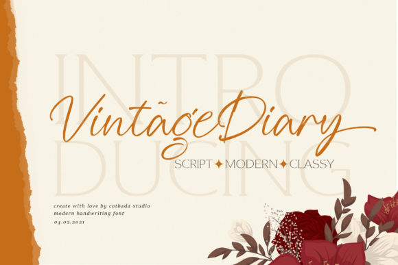 Vintage Diary: A Handwritten Font for Relaxing Brand Designs