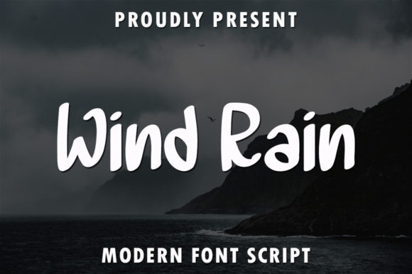 Wind Rain: A Handwritten Font for Creative Web Design