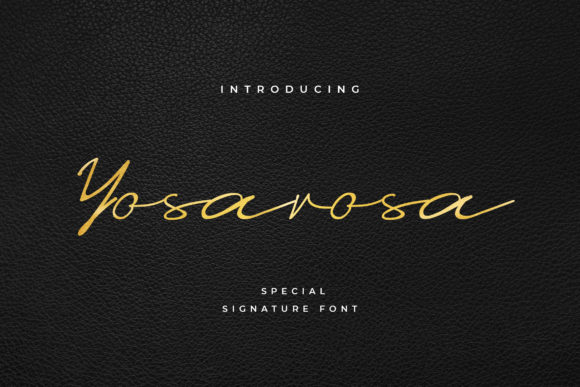 Yosarosa: The Perfect Script Font for Craft and Design